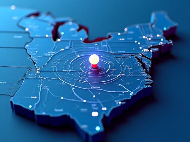 Strategic transit map showing Columbus OH proximity to major US markets